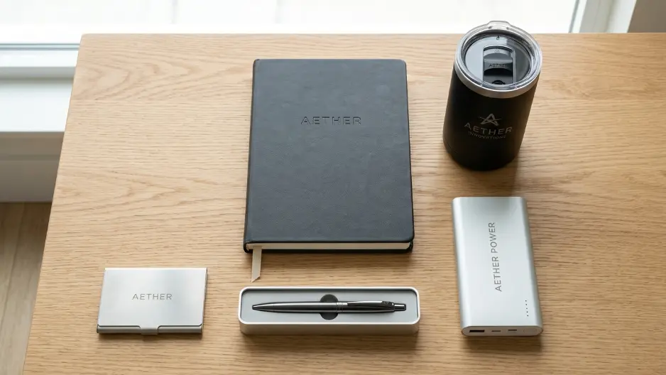 Variasi kombinasi komponen barang dalam custom company gift set