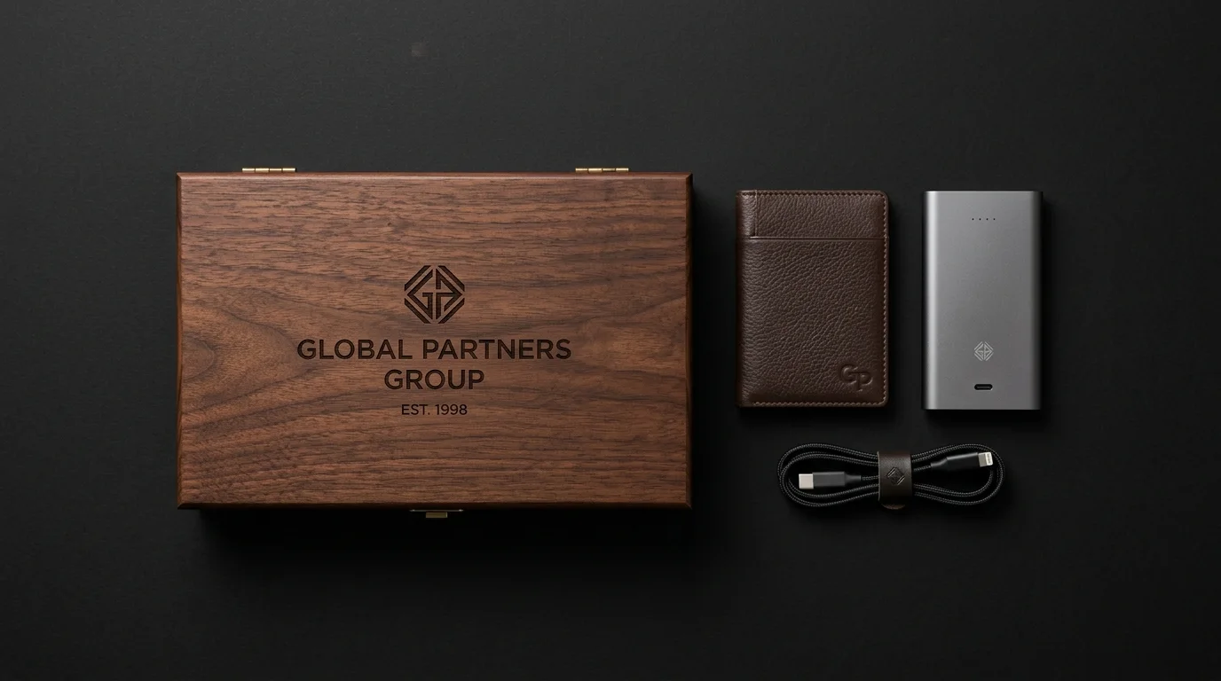 Ilustrasi exclusive wooden box corporate gift mewah custom